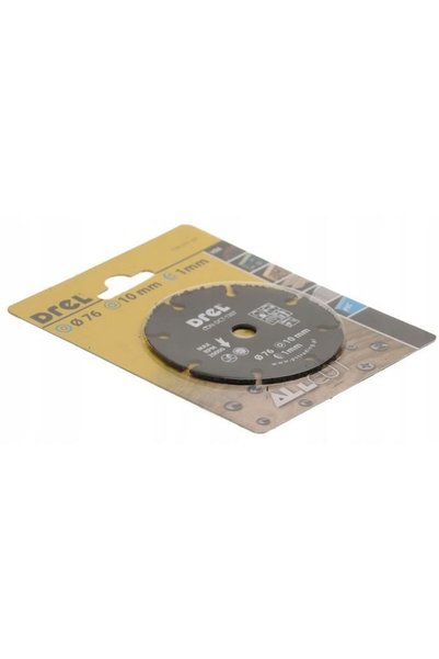 WISDOM Disc debitare lemn, carbura de wolfram, mini, 76x1 mm/10 mm, Drel
