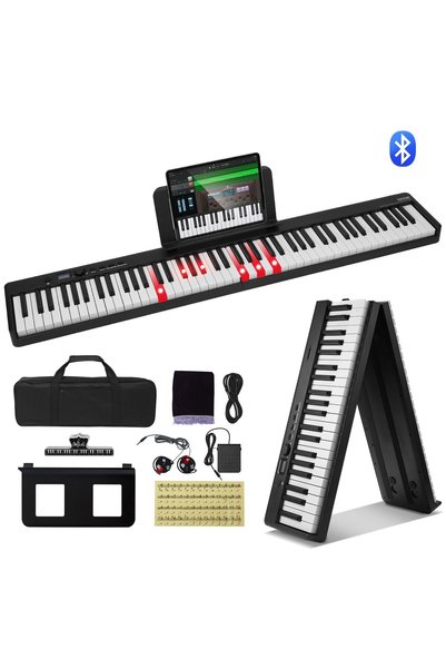 VEVOR Portable piano, Product dimensions: 1260 x 210 x 70 mm, Main material: ...