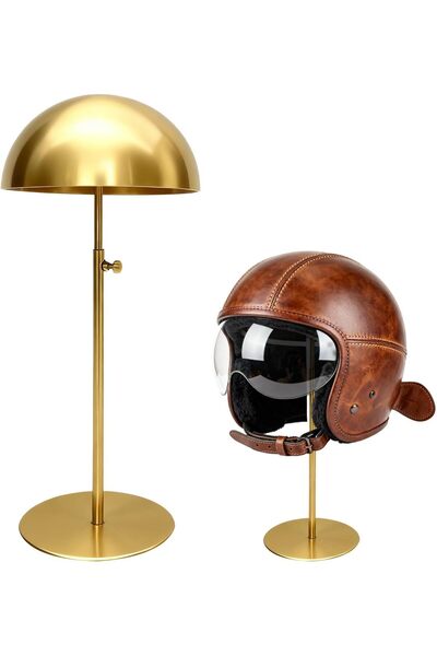 TERRIFI Adjustable Metal Hat Display Stand - Rust-Resistant Stainless Steel G...