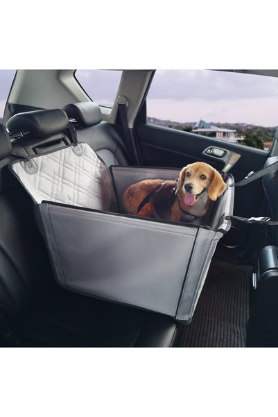 VEVOR Pet car seat, Main material: 600D Oxford fabric, Color: Gray, Model num...