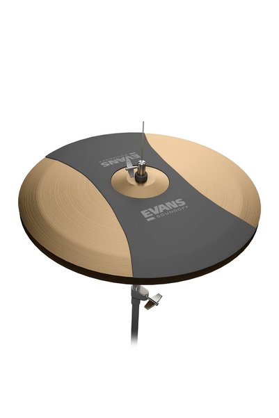 EVANS SO14HAT SoundOff 14" Hi-Hat Sessiz Paket, Siyah
