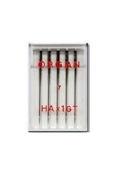 ORGAN NEEDLES Set 5 ace pentru matase Organ HAx1GT Silk cu finete 55, masinil...
