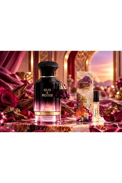 Ahmed Al Maghribi Oud & Roses Eau de Parfum 60ml + Summer Oud 2ml Sample