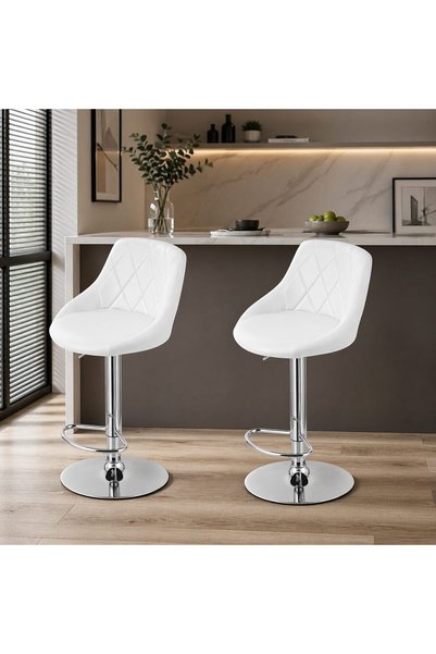 WISDOM Set 2 scaune de bucatarie/bar, Artool, Kast, rotativ, piele ecologica ...