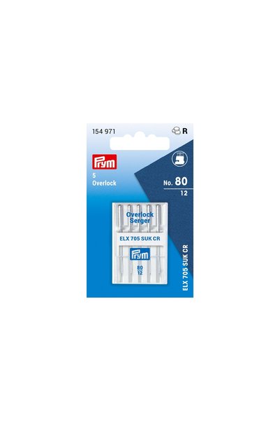 Prym Set ace de cusut, pentru masini Overlock ELx705 SUK CF 80, varf mediu ro...
