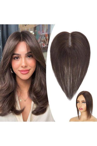KASTWAVE Hair Toppers for Women Real, 360° 3D No Bangs Top Extensions, Covers...