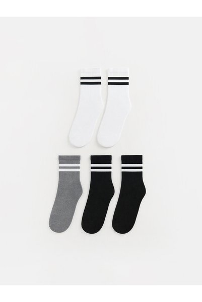 LC Waikiki Trendy Picks from Kübra Butik: Striped Men's Ankle Socks, Pack of 5