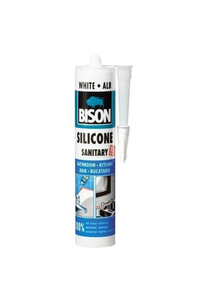 WISDOM Silicon sanitar Bison alb 280 ml