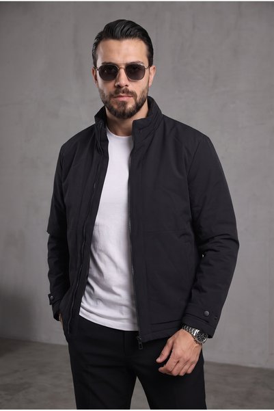 BASEL.CO Waterproof, Mock Neck, Padded Basic Jacket