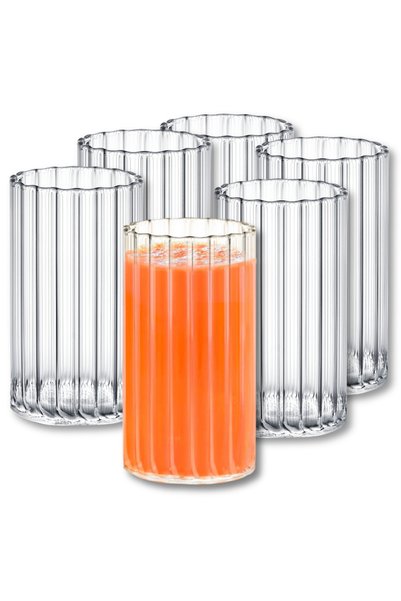 Wilmax Set Pahare Apa England, Sticla Termorezistenta, 6 buc x 250 ml, pentru...