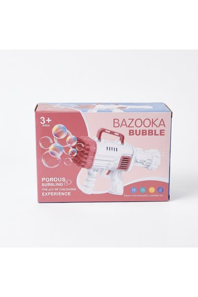 Al Fajr Babys Bazooka Bubble Gun Toy for Kids - Multi-Hole Automatic Bubble B...
