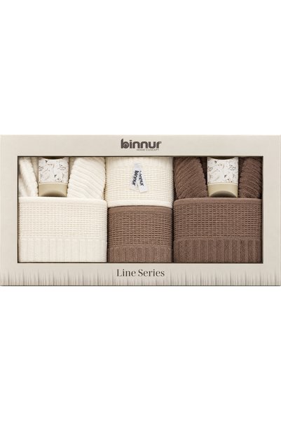 BİNNUR HOME مجموعة رداء حمام مكونة من 10 قطع في صندوق هدايا الزفاف