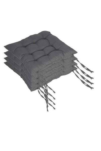 Relaxdays Perne matlasate pentru scaune, set de 4 bucăți