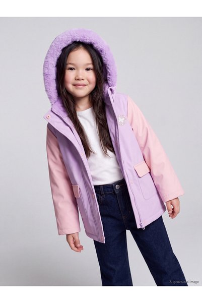 LC Waikiki Trendy Picks from Kübra Butik: Girls' Coat with Fur-Lined Hood