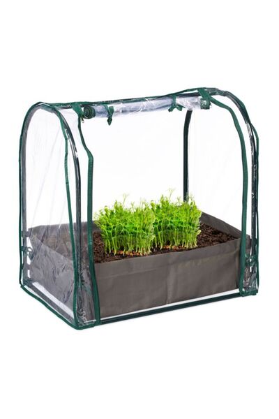 Relaxdays Sere de balcon cu gantă de plantare