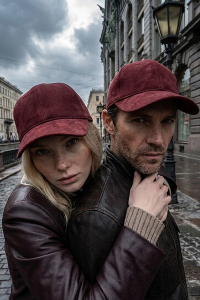 LAGRANZE Unisex Casual Genuine Nubuck Cap/Hat