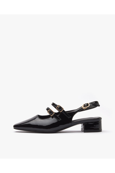 CLARIOS Women's Low-Heeled Shiny Shoes