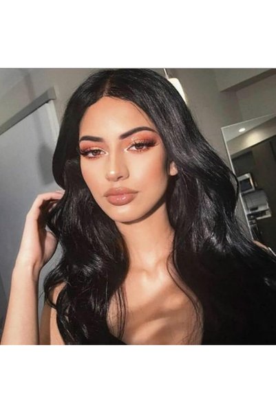 GENERAL Long Wavy Black Wigs for Women Synthetic Heat Resistant Wig 26 Inches...