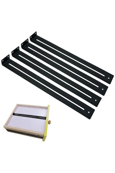 GENERAL طقم إصلاح الأدراج، ملحقات إصلاح الأثاث: دعامات للتثبيت في الوسط لتقوي...