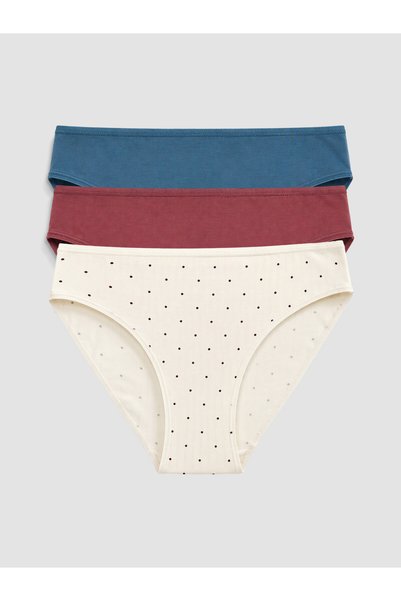 LC Waikiki Trendy Picks from Kübra Butik: Polka Dot Bikini Bottoms, 3-Pack