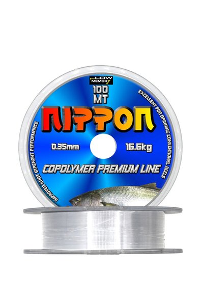 NIPPON خيط صيد «بريميوم» 100 متر، 0,18 مم