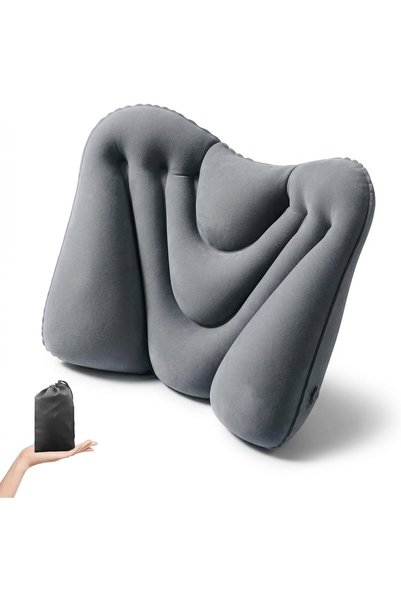 Generic Lumbar Support Cushion, Inflatable Lumbar Pillow for Airplane Travel,...