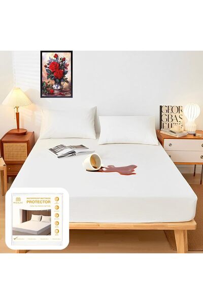 Generic Small Single Waterproof Mattress Protector Cooling Breathable Knitted...