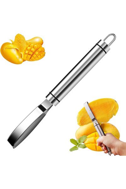 Generic Mango Corer, Stainless Steel Mango Cutter Peeler Pineapple Pit Remove...