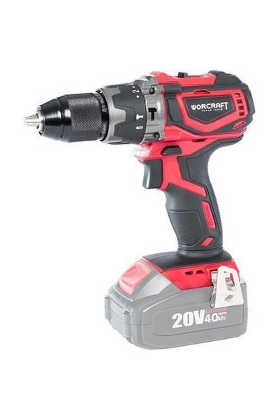Worcraft Drilling and Screwing Machine with Percussion, Brushless, 20V Li-ion,