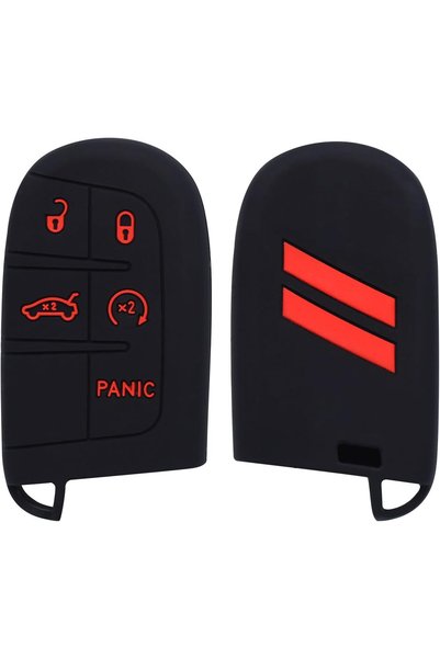 Generic Key Fob Cover for Dodge Accessories 5 Button Key Fob Case Silicone Ke...