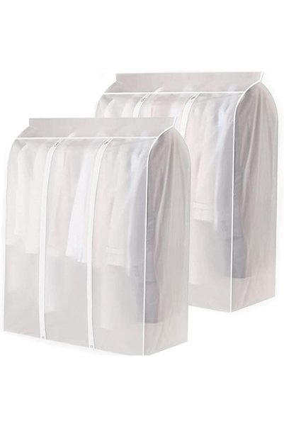 Generic 2 Pcs 47'' Garment Rack Cover, Dustproof Waterproof Garment Bags for ...