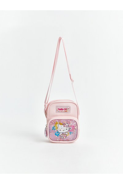 LC Waikiki Peak New Season Pink Printed Girls' Shoulder Bag