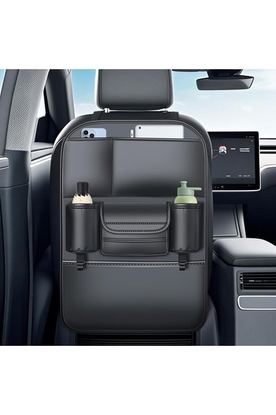 Generic Backseat Car Organizer, Leather Seat Back Protector for Kids and Driv...