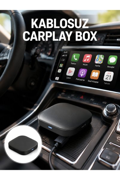 5.8GHz WiFi Destekli Kablosuz Android Auto Dönüştürücü Yeni Nesil