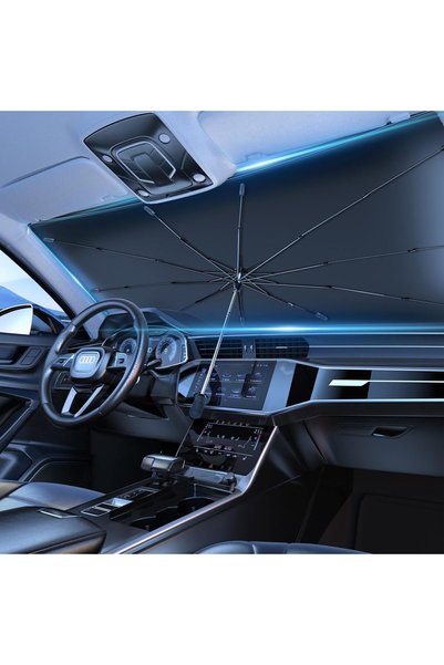 Generic Car Windshield Sunshade Umbrella - Foldable Car Windshield Sun Shade ...