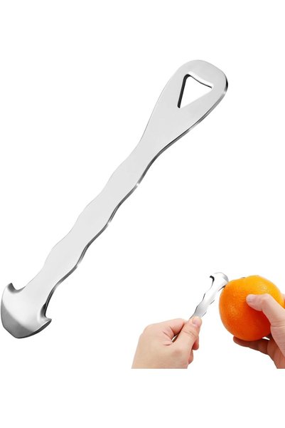 Generic Orange Citrus Peelers, 304 Stainless Steel Fruit Peeler, Ergonomic Sa...