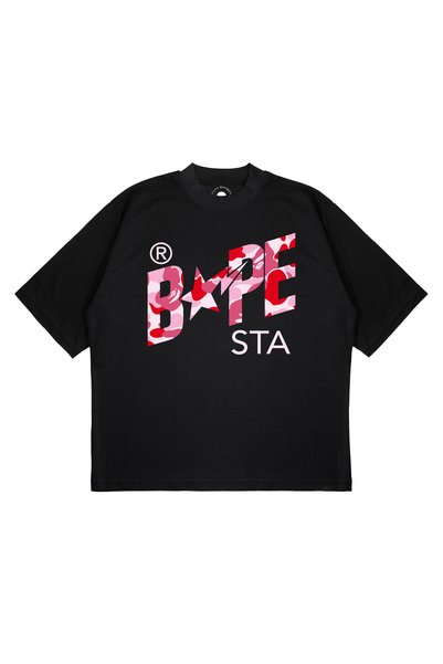 TRAGEDY Unisex Oversized Bape 1st '26 Printed Boxy-Fit Thick Fabric (240 gsm)...