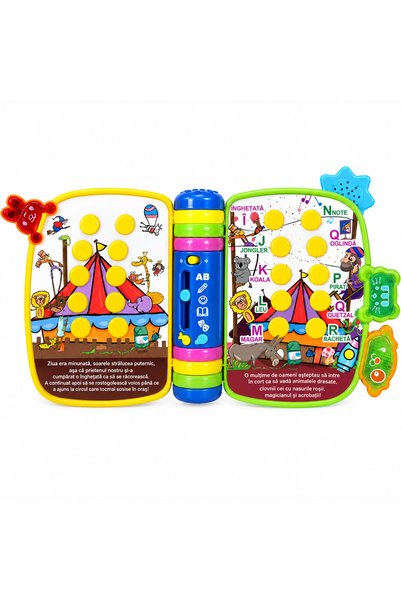 ZaBest Carte interactiva muzicala IDEA Prima mea Carte, Jumbo Baby, 7 functii...