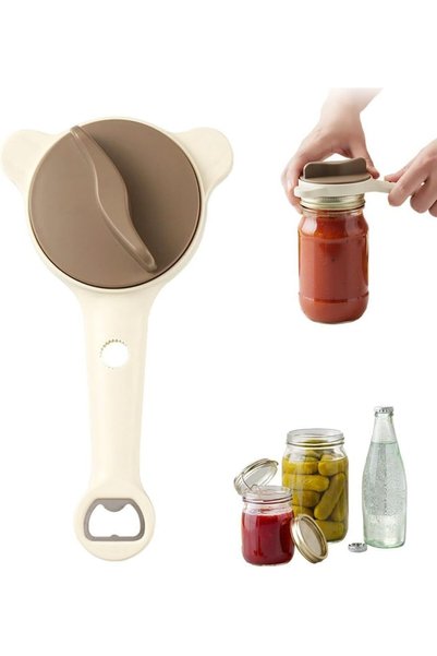 Generic 4-in-1 Jar Opener, MultiFunctional Adjustable Three Claw Bottle Lid O...