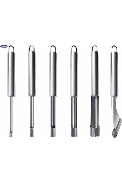 Generic Fruit and Vegetable Corer Tool, Multi-Function Stainless Corer and Pi...