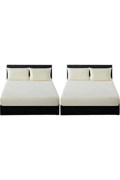 Generic DONETELLA Bedding Fitted Sheet - Fits 200x200 Cm For Super King Bed -...