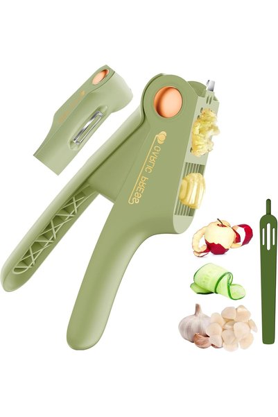Generic Garlic Slicer, Press and Vegetable Swivel Peeler with Stainless Steel...