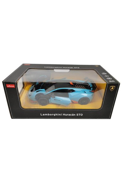 Rastar MASINA CU TELECOMANDA LAMBORGHINI HURACAN STO ALBASTRU SCARA 1 LA 14