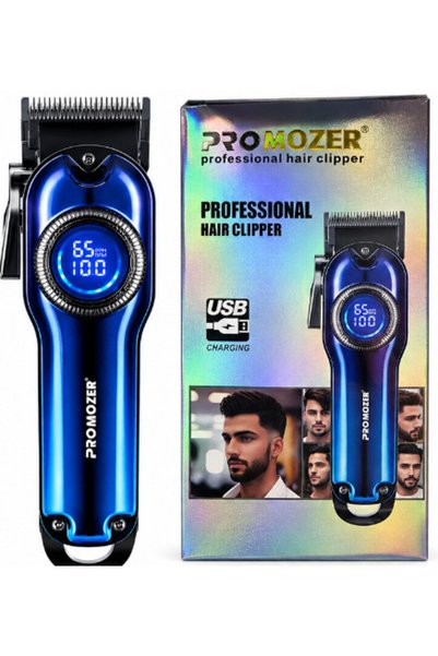 BOXE Aparat de tuns profesional PROMOZER Afișaj digital LED Încărcare USB Des...