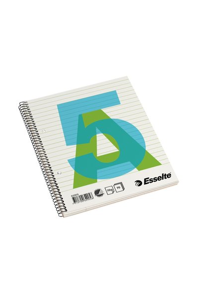 Esselte Caiet de birou SPIRA A5, 70 de pagini, copertă din carton, pentru dic...