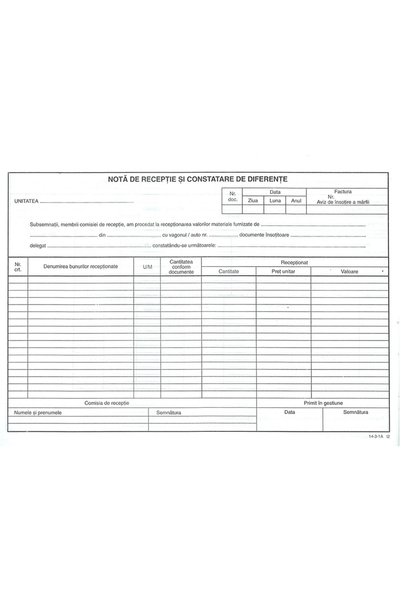 Om RECEIPT NOTE DIFFERENCE REPORT WITHOUT VAT SELF-COPIING
