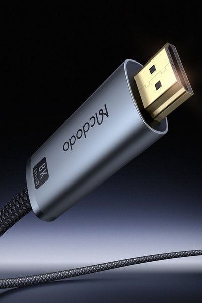 Mcdodo CA-8040 Cab Flow 8K 60Hz USB-C To HDMI Görüntü ve Ses Aktarım Kablosu 2 Metre - Uzay Grisi