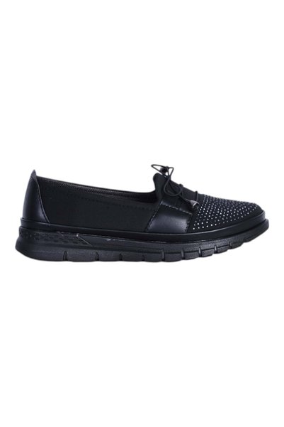 moda ayakkabım Ayzen 2512 black women's casual everyday ballerina flats