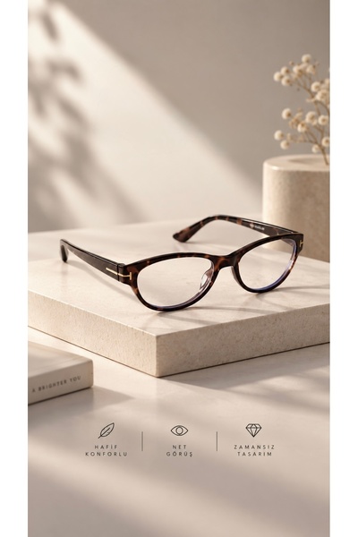 LOOKUP Lyra- Blue Light Protected Glasses Optically Compatible Cat Eye New Se...