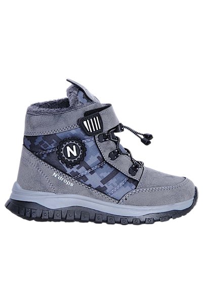 moda ayakkabım Ndrops M-889 Smoked Boys' Winter Boots